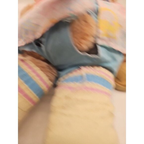 Vintage 1984 Furskins Teddy Bear Xavier Roberts  22" Stuffed Signed cabbage patc - Picture 8 of 11